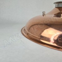 Крышка купольная медная для куба с внутр.диам. 32см 2"